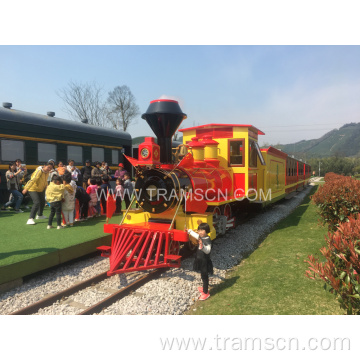 Ancient steam engine locomotive for scenic spots